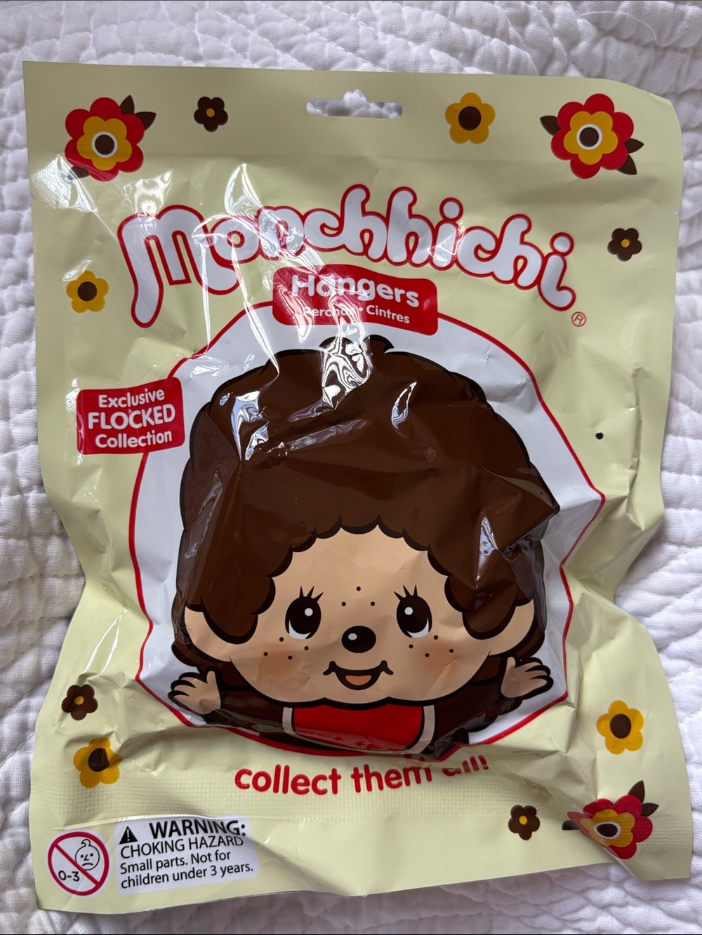Monchhichi Flocked Hanger Keychain 🆕